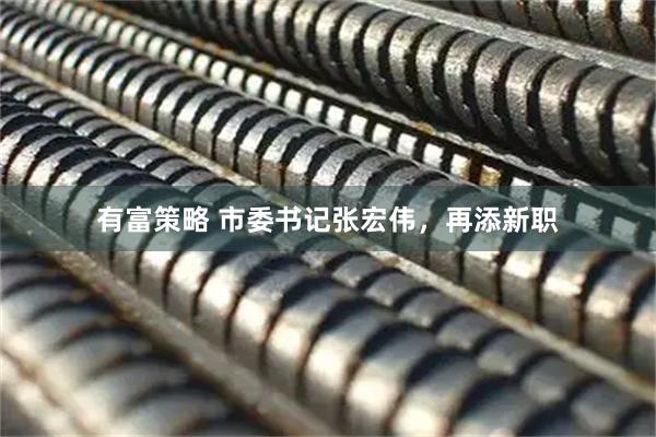 有富策略 市委书记张宏伟，再添新职