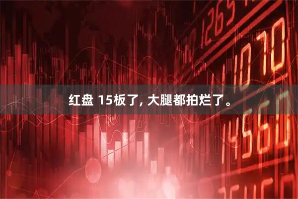 红盘 15板了, 大腿都拍烂了。